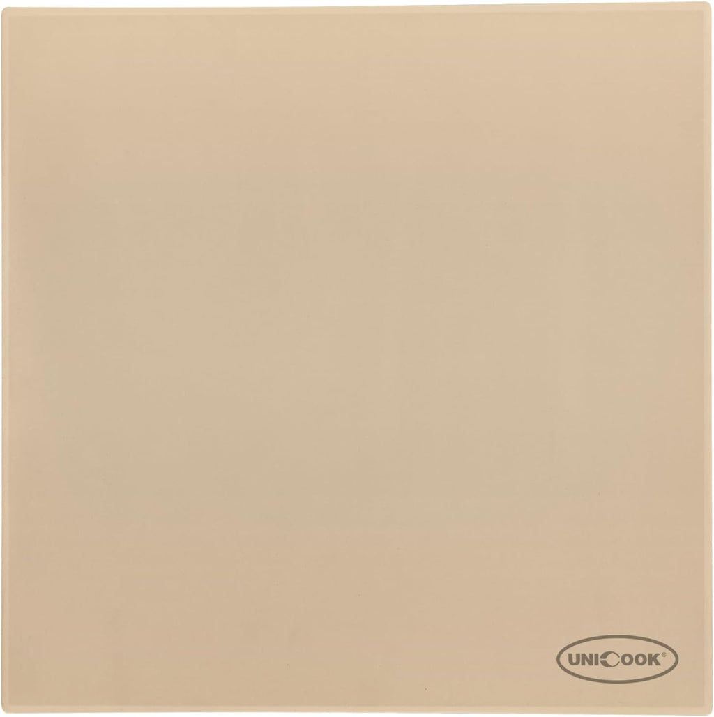 Unicook Extra Large Pizza Stone 18 Inch, Square Baking Stone for Oven and Grill, Heavy Duty Bread Pizza Pan, Thermal Shock Resistant Cooking Stoneware