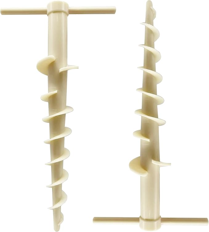 UMARDOO Beach Tent Sand Anchor,Sun Shelter Stand Holder Tent Stakes Ground Anchors Stakes,Camping Stakes Tarp Stakes for Tent Rain Tarps Canopy Camping Hiking (2 Packs)