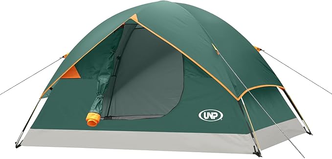 UNP Camping Tent 2/3/4/6 Person Dome Tent, Easy to Set Up for Camping, Lightweight Camping Tent, Portable Camping Tent for Outdoor and Backpacking Beaches
