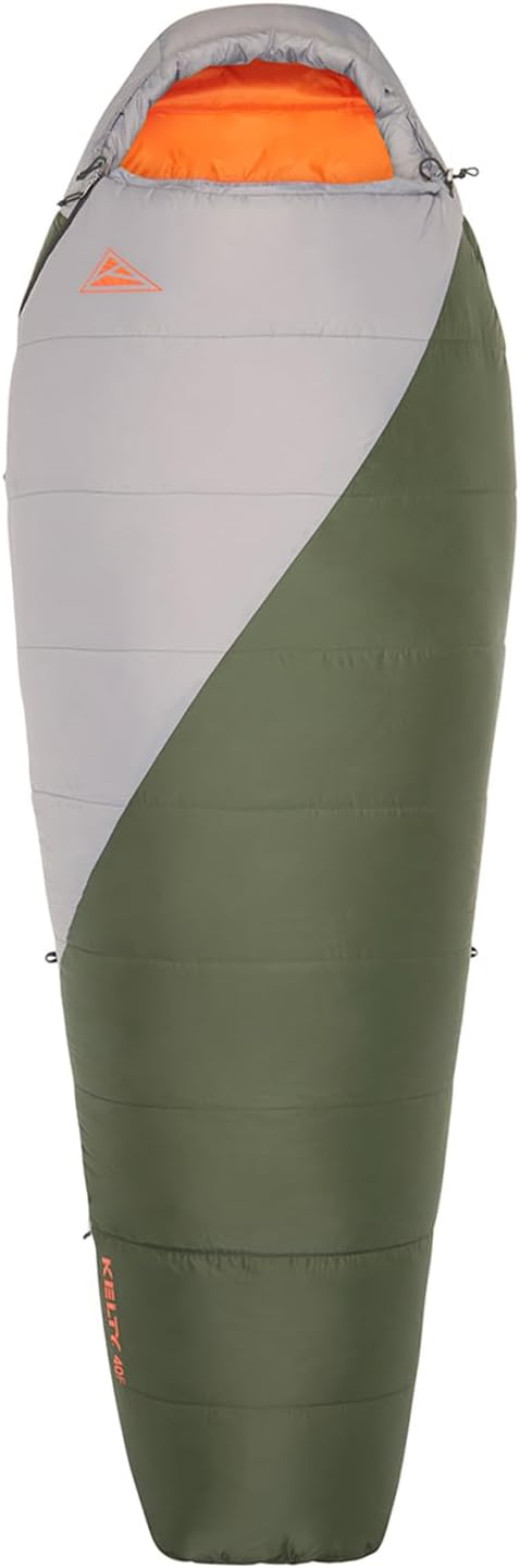 Kelty Cosmic Synthetic Fill 40 Degree Backpacking Sleeping Bag with Compression Straps, Compact and Lightweight, 2022