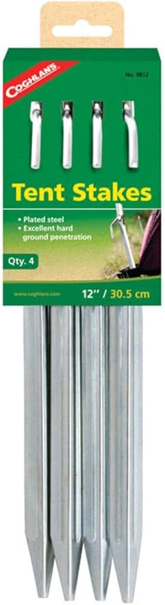 Coghlan's Steel Tent Stakes, 12-Inch
