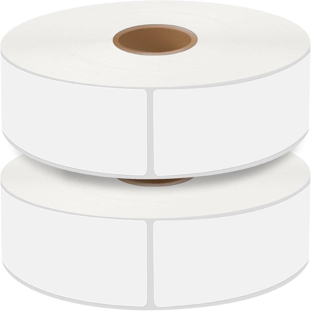 2000Pcs Removable Freezer Labels,1 x 3 Inch Blank Food Labels for Food Containers Jars Waterproof Oil Freezer Tape to Write On Easy Clean No Residue