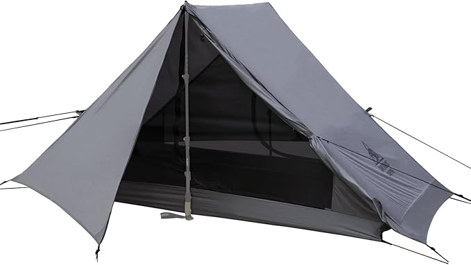 OneTigris HILLRIDGE Backpacking Tent, Waterproof Windproof 2 Person Tent, 20D SIL-Coated Nylon, Single Layer, Ultralight 3 Season Tent for Camping Hiking Canoeing Travel