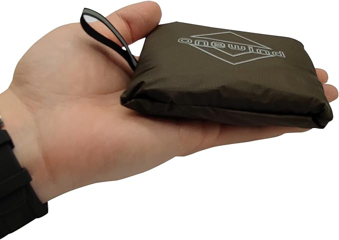 Onewind Small Footprint, 4000mm Waterproof Rate PU Coating, 47" * 27" Ultralight Camping Ground Sheet with Carry Bag for Backpacking, Camping, Picnic, Mat