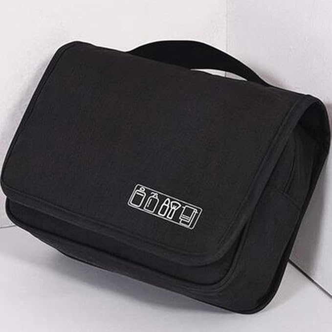 Toiletry Bag Travel Bag with Hanging Hook for Women and Men, Travel Toiletry Organizer Dopp Kit Water-resistant Makeup Cosmetic Bag Shaving Bag for Accessories, Shampoo,Full Sized Container,Toiletries