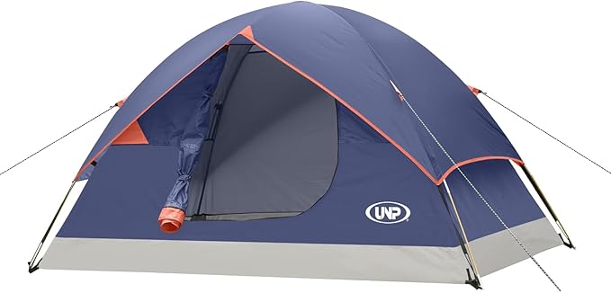 UNP Camping Tent 2/3/4/6 Person Dome Tent, Easy to Set Up for Camping, Lightweight Camping Tent, Portable Camping Tent for Outdoor and Backpacking Beaches