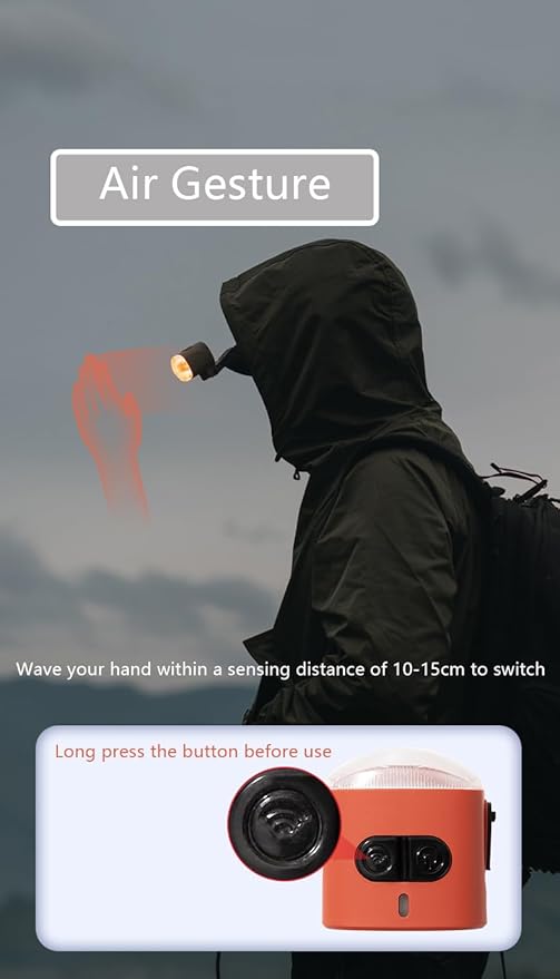 2-Pack Mini Hands Free Rechargeable Hat Light Camping Lanterns Magnetic IPX4 Waterproof Clip on Ultra Light for Emergency, Outdoor, Camping, Fishing, Biking, Night Running (Red)