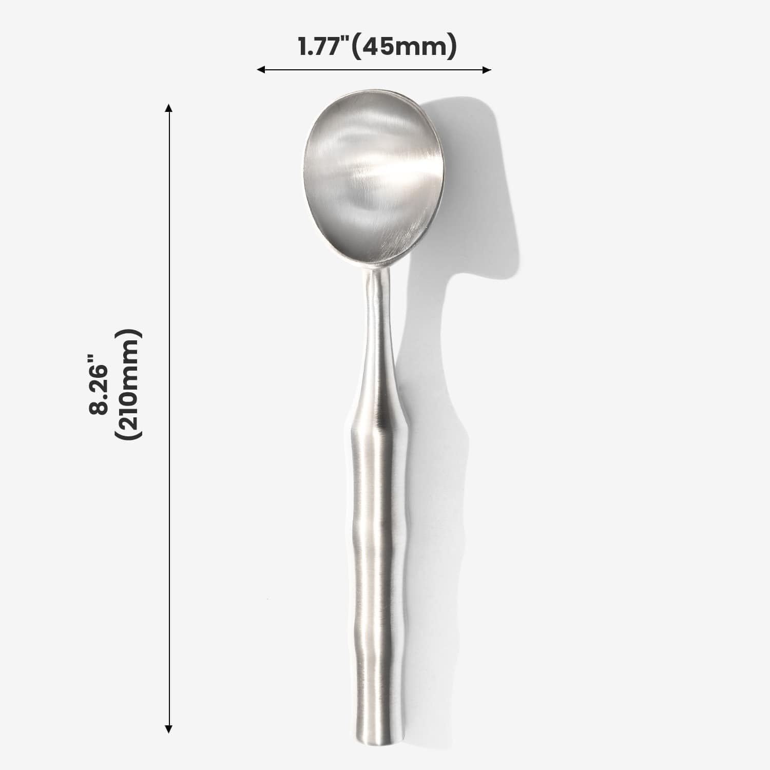 304 Stainless Steel Ice Cream Scoop, All Metal Ice Cream Scooper One-Piece Design, Heavy Duty Scoops with Comfortable Non-Slip Handle, Dishwasher Safe, Summer Gift