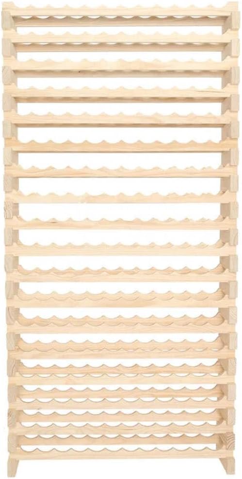 216 Bottle Wine Rack Natural Pine