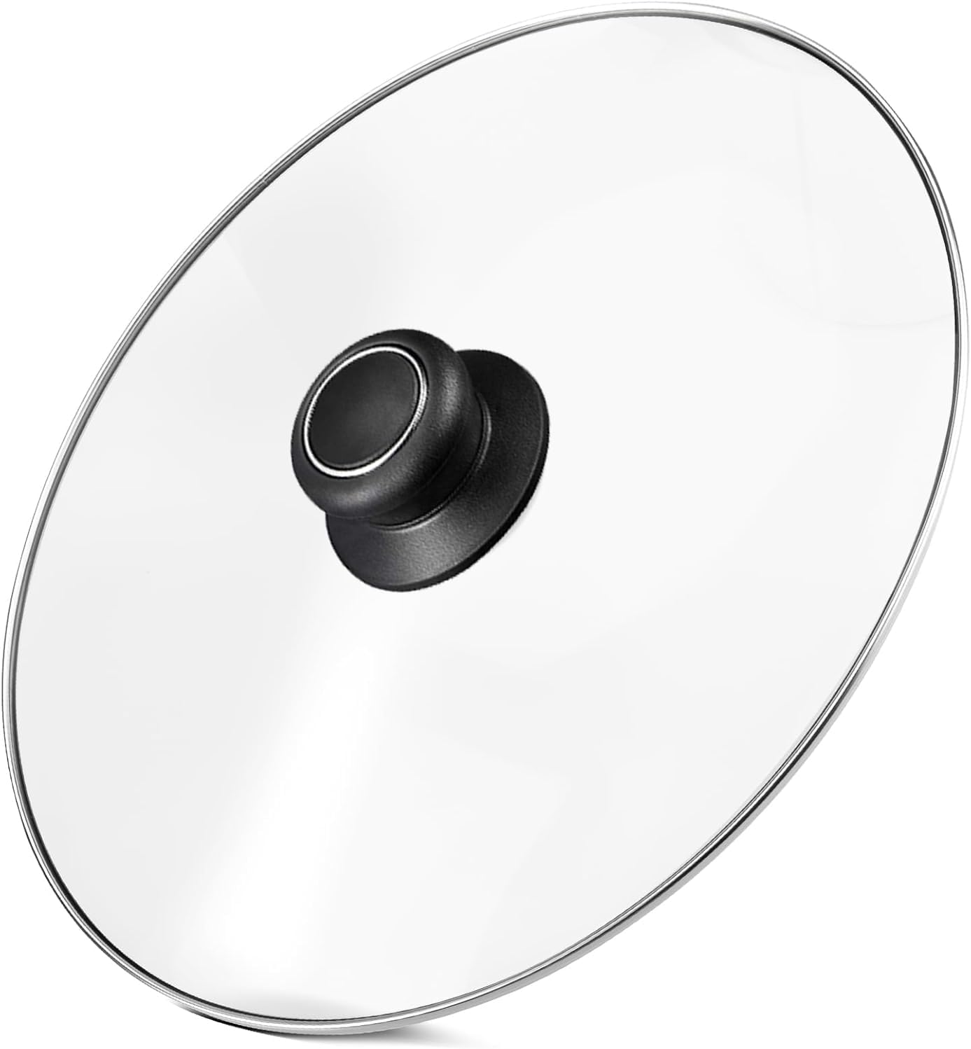 11 Inch Pan Lid Tempered Glass Pot Lid Replacement Glass Cover for 11" Cast Iron Skillets, Frying Pans, Pots and Wok, Heat Resistant Handle