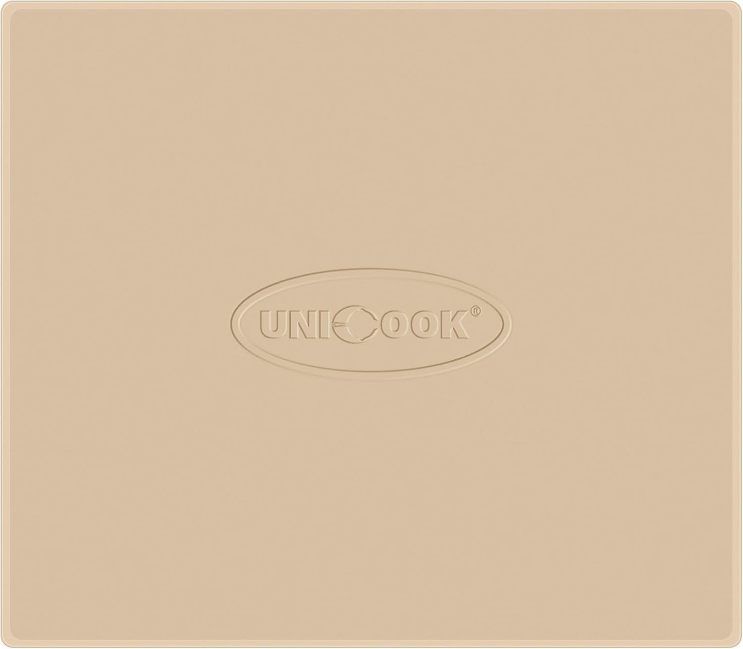 Unicook Pizza Stone for Oven and BBQ Grill, 12 x 11 Inch Rectangular Oven Grill Pizza Stone, Cordierite Baking Pan for Crispy Crusts, Thermal Shock Resistant, Including Dough Scraper