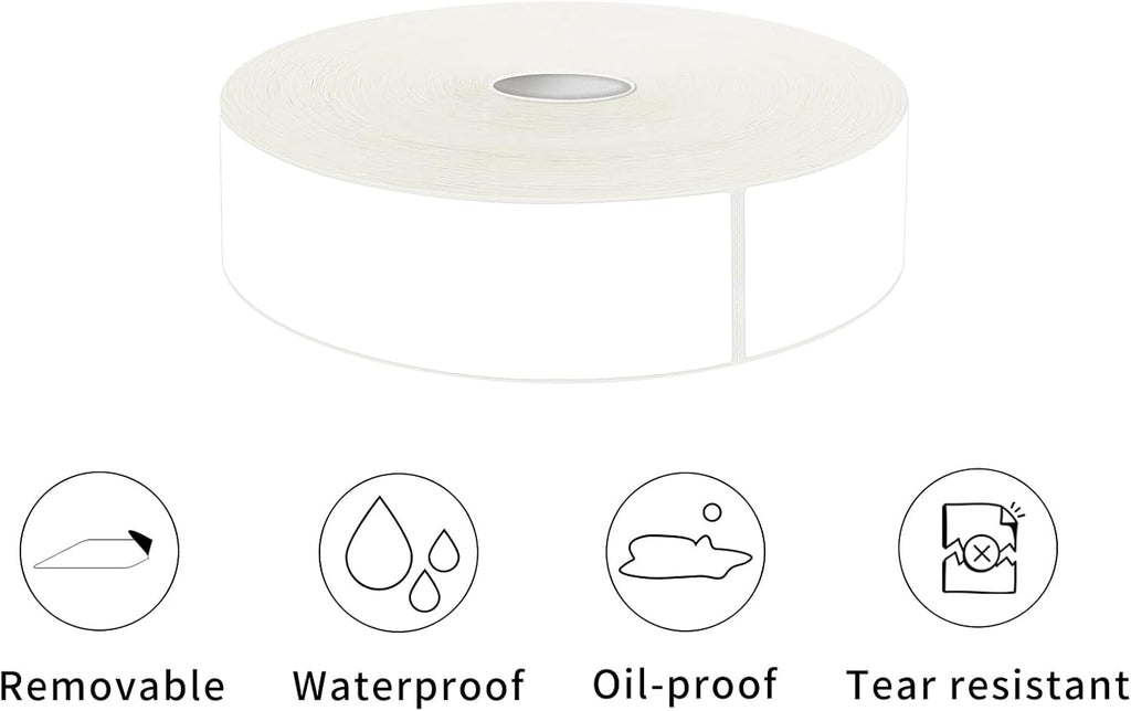 1000 Blank Removable Freezer Labels Water Oil Resistant with Perforation Line for Food Containers Jars Pantry Organization (Ink Quick-Dry，1” x 3”)