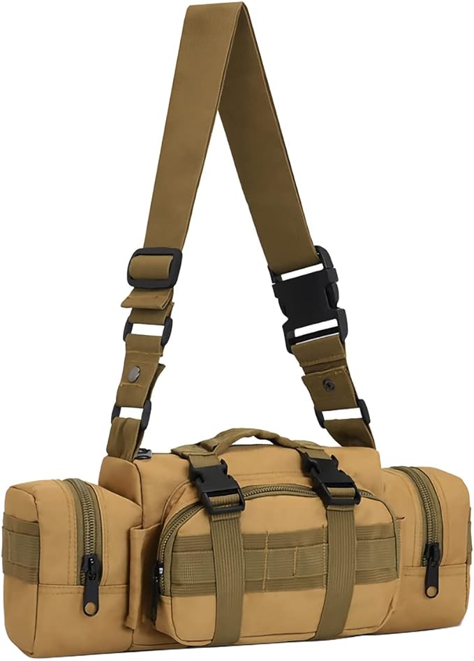 100L Camping Hiking Backpack,Molle military Tactical rucksack backpack,Waterproof Lightweight Hiking Backpack (Khaki-C)