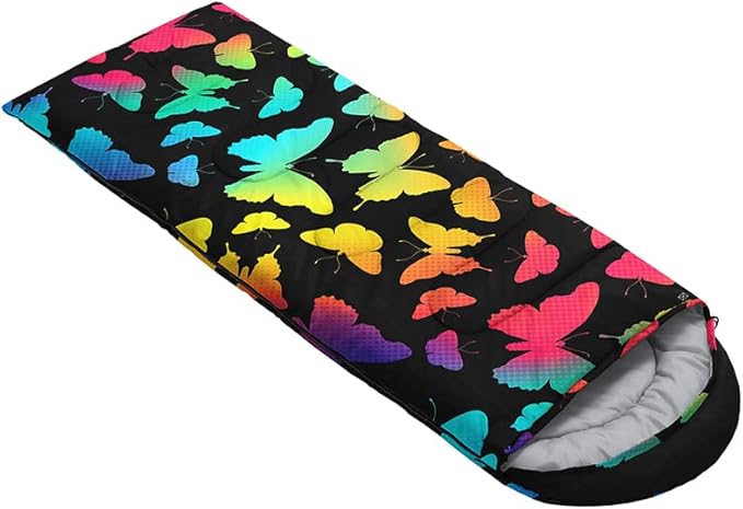 QOOMO Camping Sleeping Bags,3 Season Warm & Cool Weather,Lightweight,Waterproof Sleeping Bags for Adults & Kids,Traveling,and Outdoors,Camping Gear Equipment