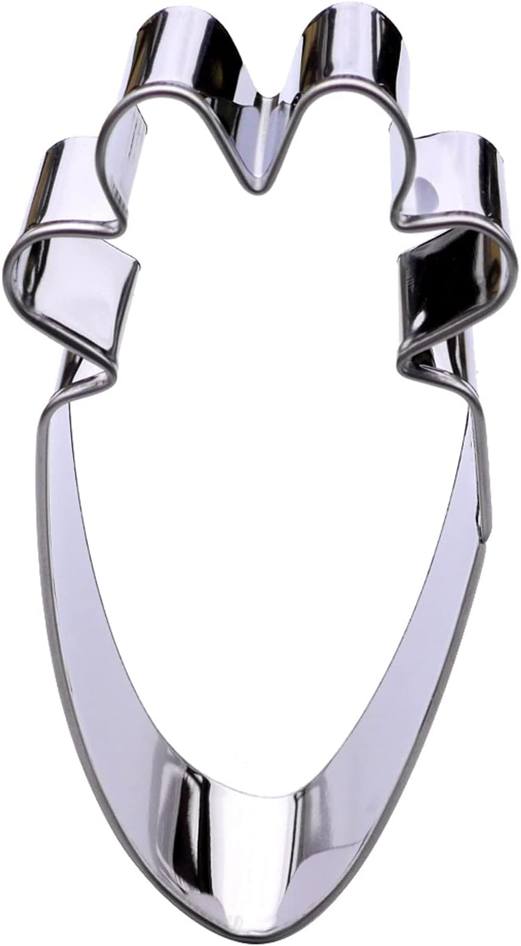 Carrot Cookie Cutter, Premium Food-Grade Stainless Steel, Dishwasher Safe