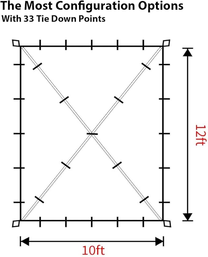 Gold Armour Rainfly Tarp Hammock, Premium 14.7ft/12ft/10ft/8ft Rain Fly Cover, Waterproof Ultralight Camping Shelter Canopy, Survival Equipment Gear Camping Tent Accessories (Purple 12ft x 10ft)