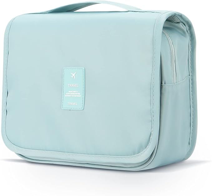 Mossio Hanging Toiletry Bag - Large Cosmetic Makeup Travel Organizer for Men & Women with Sturdy Hook