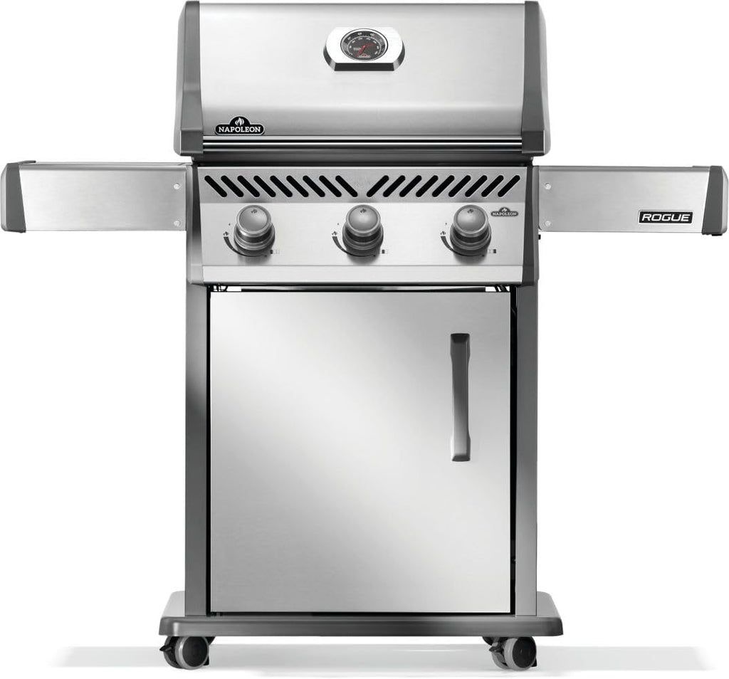Napoleon Rogue 425 Natural Gas Grill, Stainless Steel, Durable 3-Burner Gas BBQ