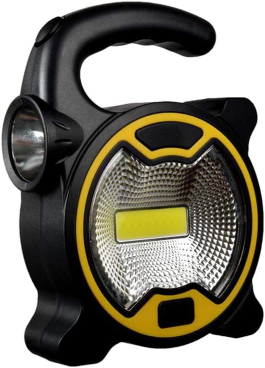 BESPORTBLE 2pcs COB LED Portable Spotlight Searchlight Outdoor Camping Light Mini Lantern Handheld Work Light Flashlight for Camping Lawn Without Battery (Green)