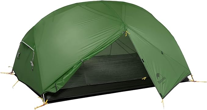 Naturehike Camping Tent, 2/3 Person Double Layer, Instant Easy Setup, Waterproof PU2000mm, 54 MPH Wind Resistance, UPF 50+, Outdoor Tent for Camping, Festivals, Backyard, Sleepovers
