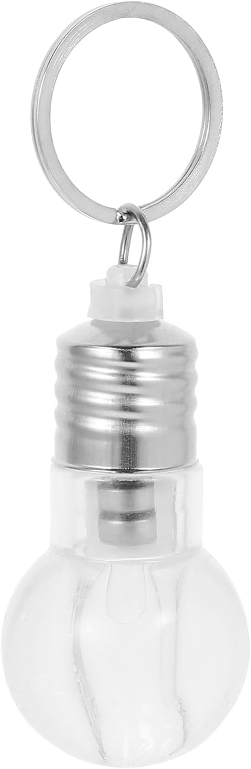 VANZACK ED Light Bulb Keychain, Mini Keychain Flashlight - Colorful Bulbs Light Up Glow in The Dark for Outdoor Camping Hiking Backpacks