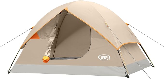 UNP Camping Tent 2/3/4/6 Person Dome Tent, Easy to Set Up for Camping, Lightweight Camping Tent, Portable Camping Tent for Outdoor and Backpacking Beaches