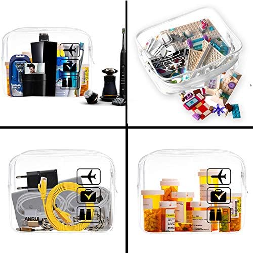 ANRUI Makeup Bags Clear Cosmetic Bag for Women Small Makeup Pouch for Girls/Kids Travel Toiletries Organizer Bags Waterproof Travel Liquids Storage Bags