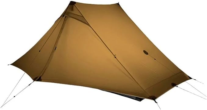 3FULGEAR Lanshan 2 Pro Tent 2 Person Ultralight Camping Tent, 3/4 Season Professional 20D Silnylon Rodless Tent for Camping, Climbing, Hiking