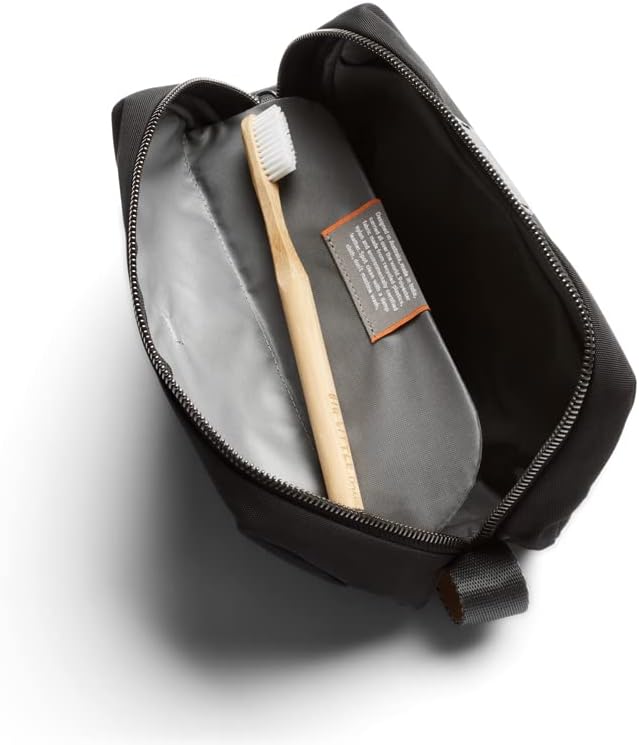 Bellroy Toiletry Kit (Unisex Toiletry Bag, Zipper Closure, Water-Resistant Lining, Toothbrush Sleeve with Magnetic Closure, Internal Mesh Pocket Organization) -Bronze