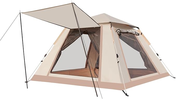 2 Person Windproof Oxford Tent Easy Setup Backpacking Tent for Camping, Hiking, Traveling