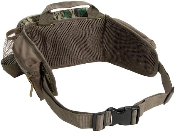 North Mountain Gear Camouflage Fanny Pack Lightweight Waterproof Military Hunting Climbing Camping Accessories (Mossy Oak Greenleaf)