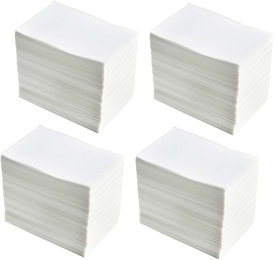 4 Stacks Fanfold 4" x 6" Direct Thermal Labels, 1000 Labels Per Stack, White Perforated Shipping Labels, Permanent-Adhesive, Compatible Zebra, Rollo Thermal Label Printer