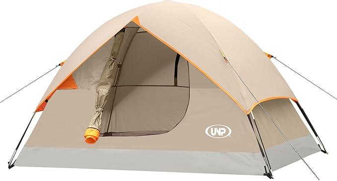 UNP Camping Tent 2/3/4/6 Person Dome Tent, Easy to Set Up for Camping, Lightweight Camping Tent, Portable Camping Tent for Outdoor and Backpacking Beaches