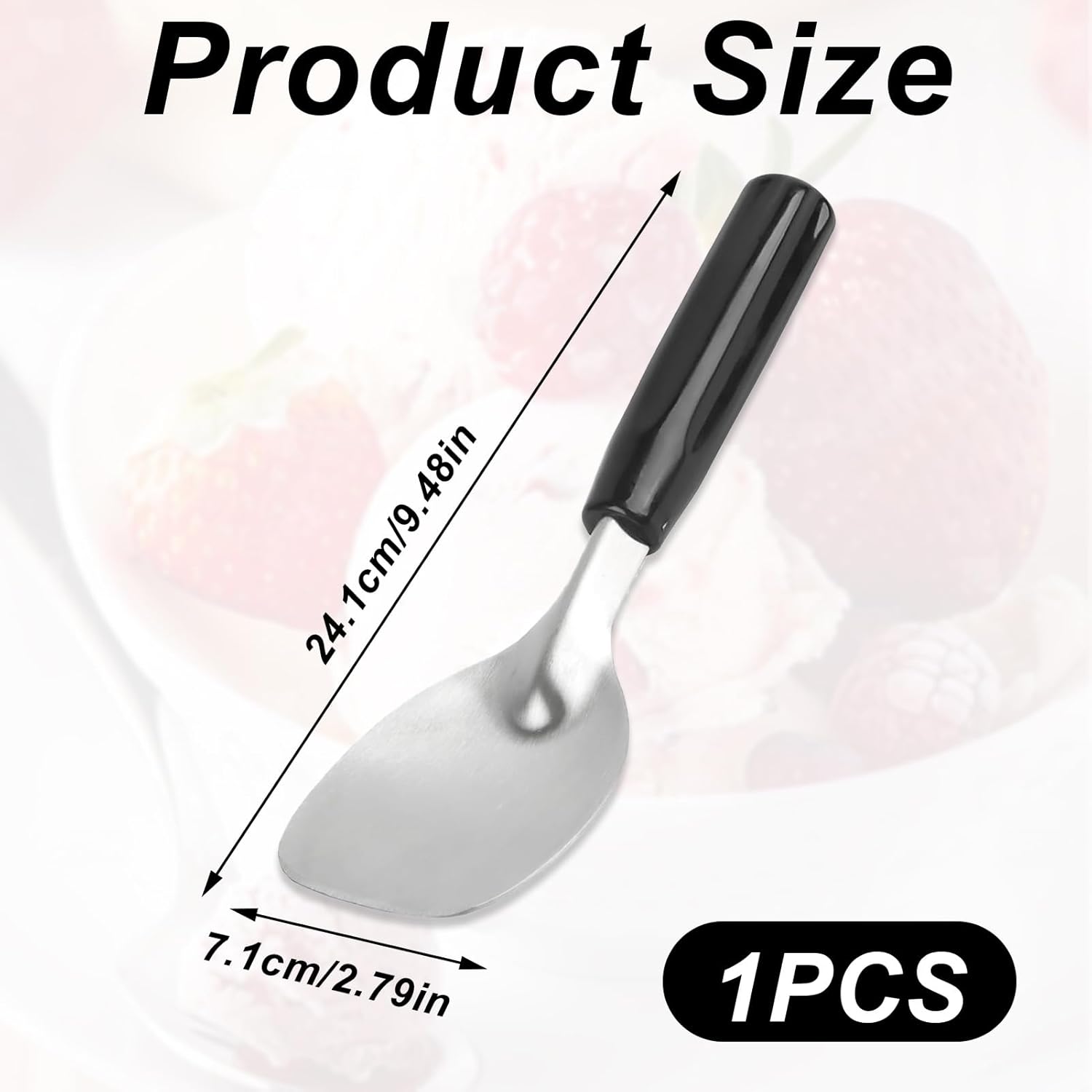 1 Pcs Ice Cream Spade,Ice Cream Scoop,Ice Cream Scooper,Ice Cream Scoops Best Rated,For Hard Or Creamy Ice Cream, Durable Bend Proof Flat Ice Cream Paddle, Easy Scooping Dishwasher Safe