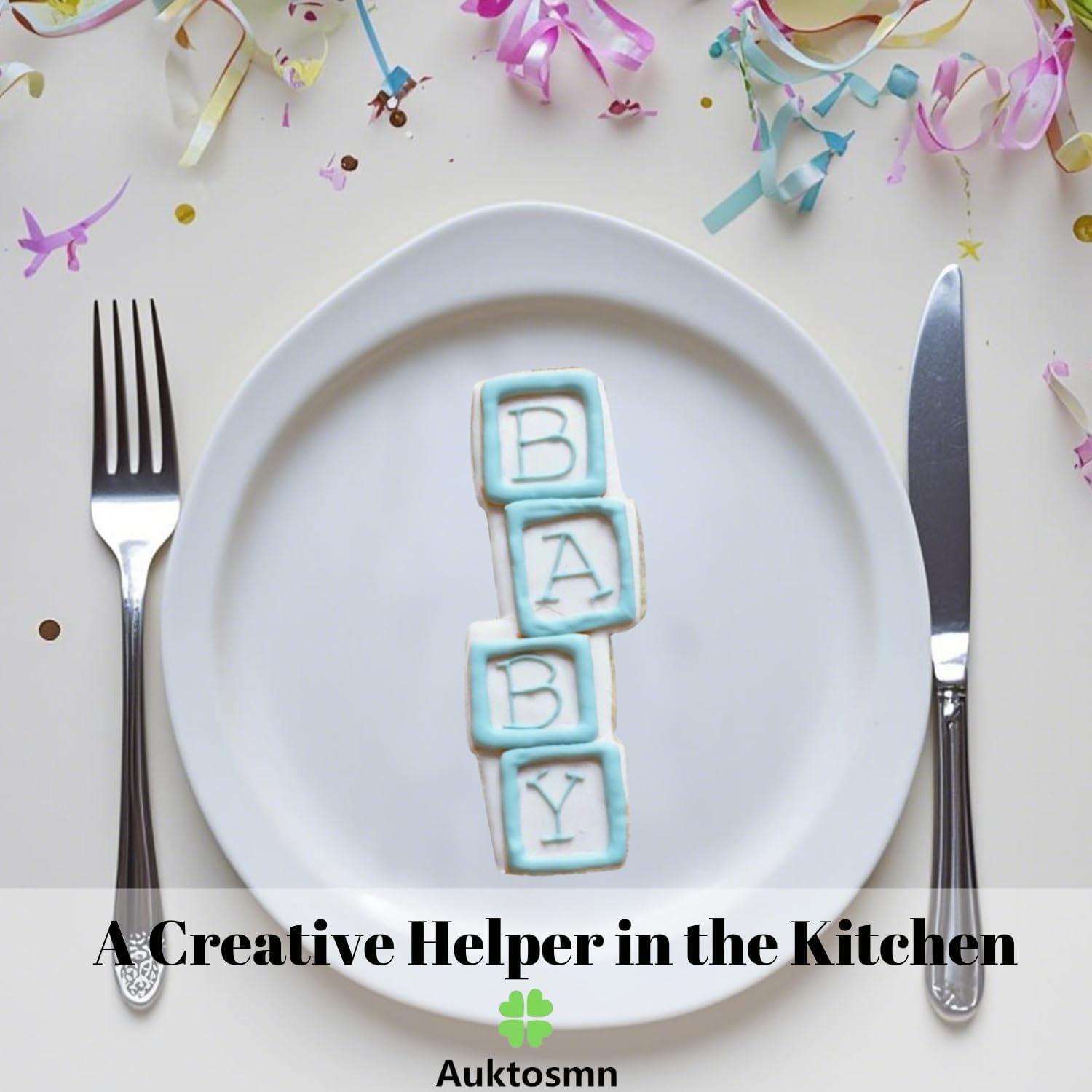 Baby Block Cookie Cutter - 4.5 Inch - Stainless Steel - Dishwasher Safe - Perfect for Baby Shower, Birthday, Wedding, and Holiday Cookies