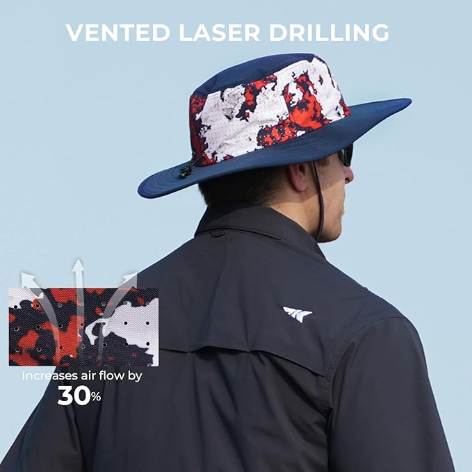 KastKing Sol Armis UPF 50 Boonie Hat - Sun Protection, Fishing, Beach & Hiking, Paddling, Rowing, Kayaking