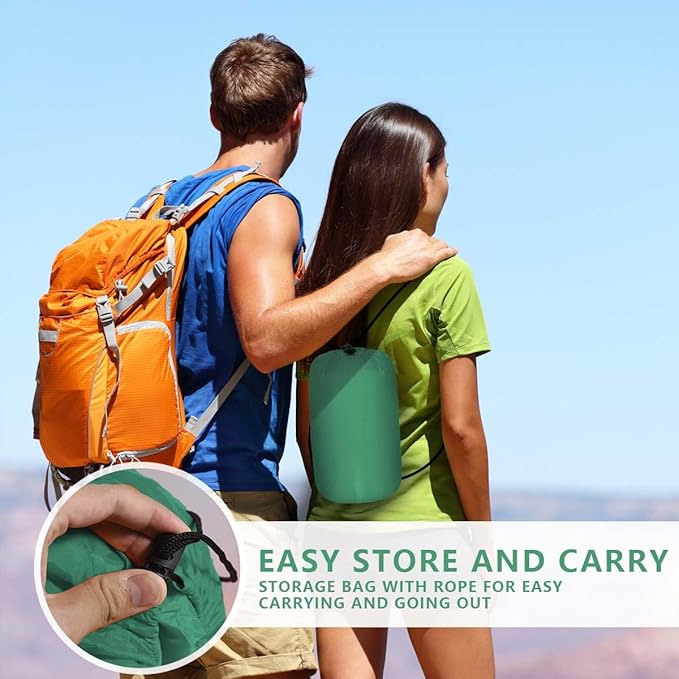 OBTANIM Camping Sleeping Bags Portable Waterproof Sleeping Bag for Adults Kids 4 Seasons Winter, Fall, Spring, Summer Backpacking Hiking Camping Mountaineering Indoor Outdoor Use