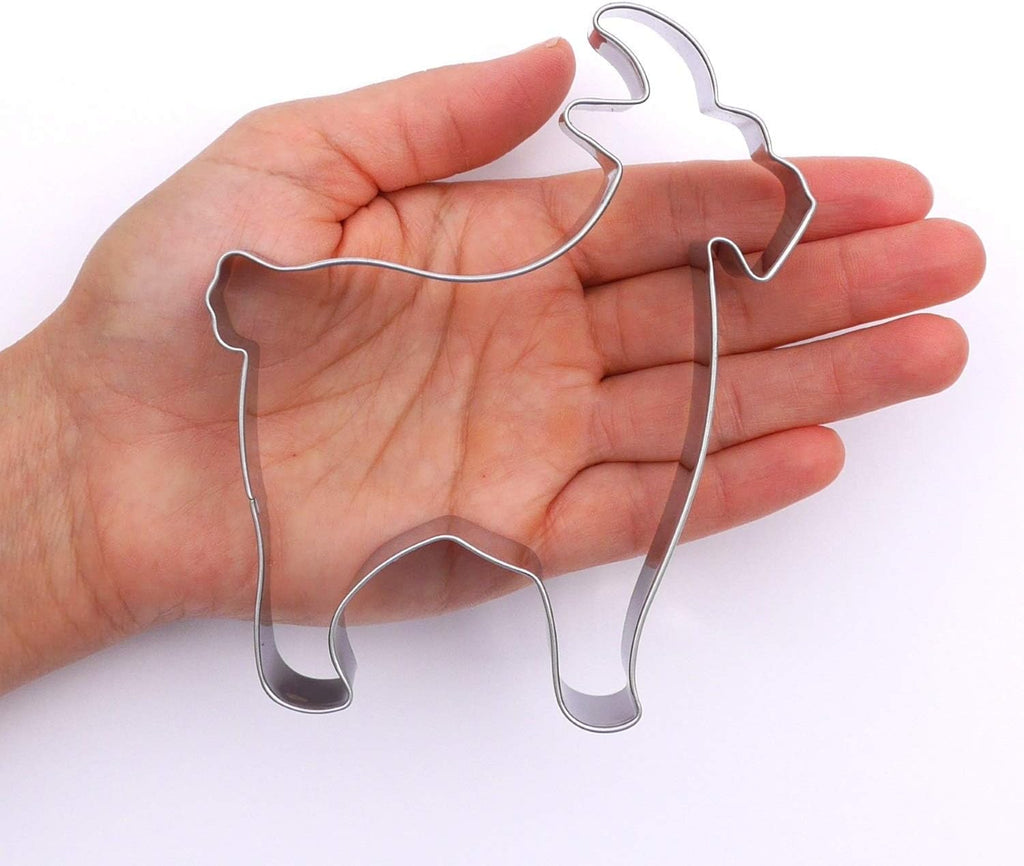 Goat Farm Animal Cookie Cutter, Premium Food-Grade Stainless Steel, Dishwasher Safe