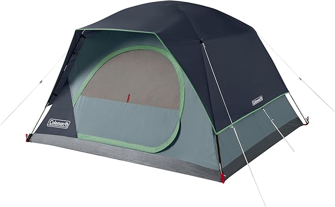 Coleman Skydome Series Camping Tent Weatherproof Tent Includes Pre-Attached Poles Rainfly Carry Bag and Unique Pattern Sets up in 5 Minutes