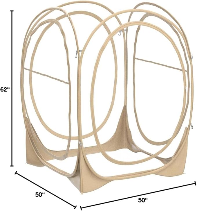 EighteenTek Pod All Weather Sports Tent with Sealed Floor - Instant Tent Shelter - Outdoor Bubble Tent - Rain Tent Camping Sun Shelter Pop Up Clear, Patent Pending for Sports Events Fishing Cheering