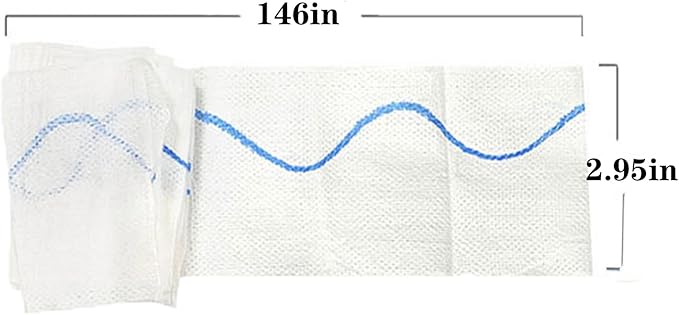 Quick Blood Clotting Emergency Gauze 3" x 145" (2 Pack)- Sterile Hemostatic Z-Folded Compressed Gauze 6-Ply (2 Pack) for First Aid, Combat, Survival, IFAK Trauma Kit Supplies Refill (STAMEN) ﻿