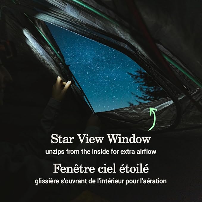 Coleman PEAK1 Premium Backpacking Tent, Waterproof Fabric with 2,000mm Waterhead Rating can Withstand Winds up to 45 MPH; Wide Door, Star View Window, & Footprint Included, 1/2/3/4/6 Person Tent