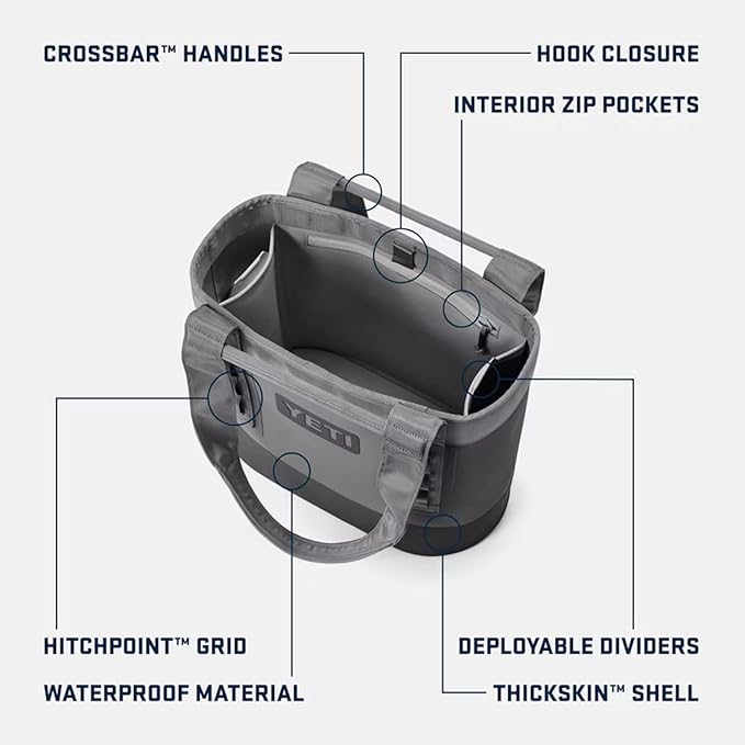 YETI Camino 20 Carryall with Internal Dividers, All-Purpose Utility Bag