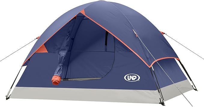 UNP Camping Tent 2/3/4/6 Person Dome Tent, Easy to Set Up for Camping, Lightweight Camping Tent, Portable Camping Tent for Outdoor and Backpacking Beaches