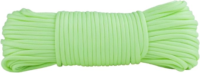 100 Feet Green Glow in The Dark Paracord