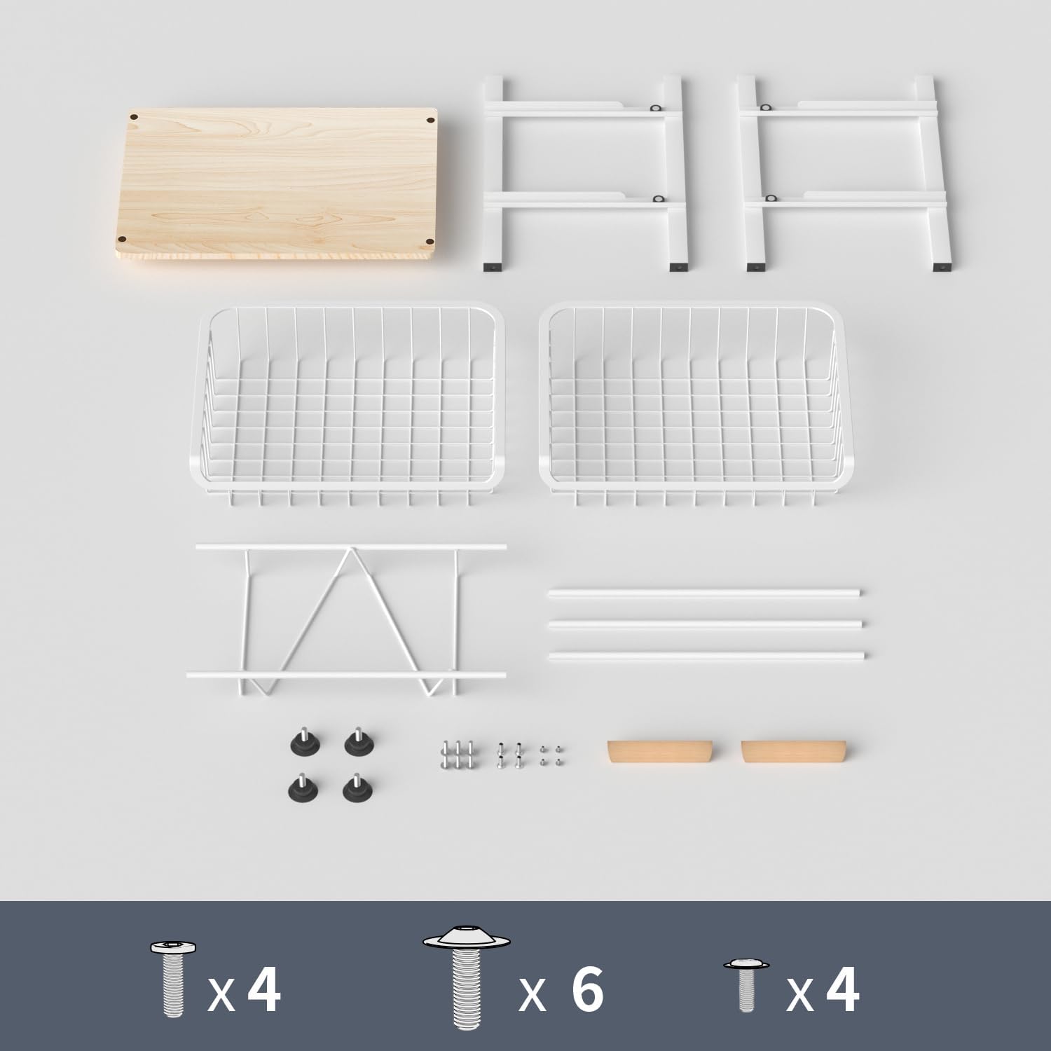 3-Layer Kitchen Fruit Storage Basket Snack Rack, countertop Storage Rack, Stackable Storage Rack with Desktop, Pull-Out Hollow Metal Storage Basket with Handle, Kitchen Organizers & Storage