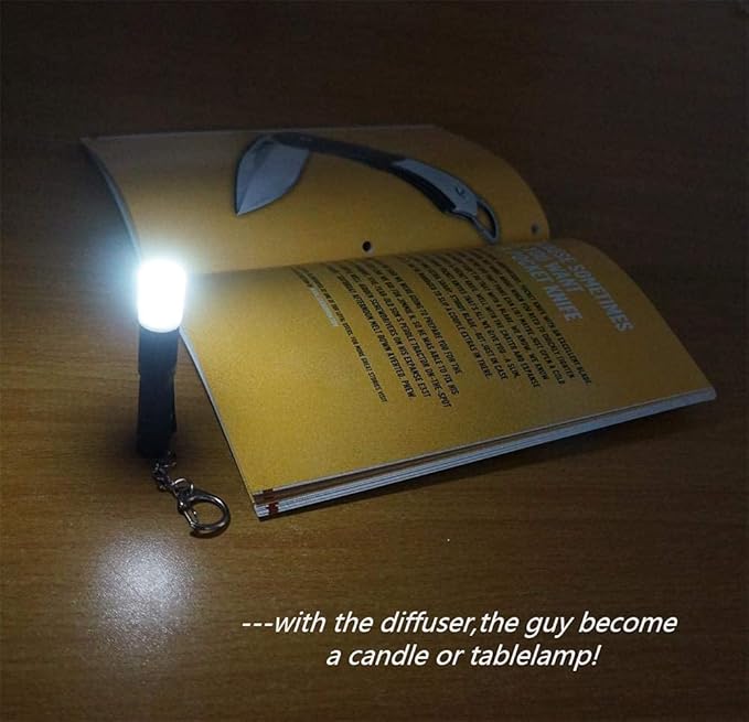K3 Mini Keychain Flashlight AAA Small Keychain Light Bright 150 Lumens with Diffuser Clip,Multipurpose Pocket Light as Candle Hat Lamp Camp Lantern for Everyday EDC Dog Walking Hiking Camping