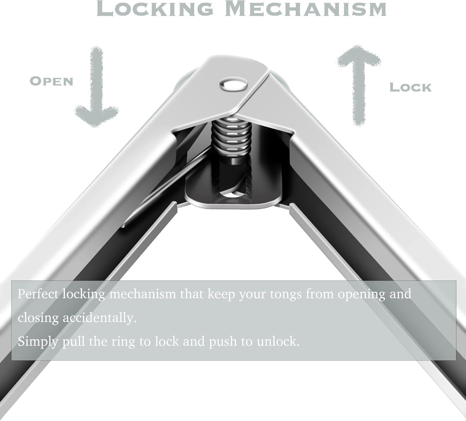 2 Pack Warm Grey Kitchen Tongs, Premium Silicone BPA Free Non-Stick Stainless Steel BBQ Cooking Grilling Locking Food Tongs, 9-Inch & 12-Inch