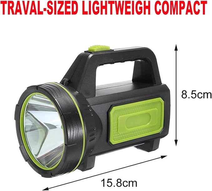 LED Searchlights Handheld Lantern, 13000LM 2 Modes USB Rechargeable LED Flashlights, High Power Outdoors Camping Hunting Lamp, Portable Spotlight Work Light for Indoor Outdoor Emergency