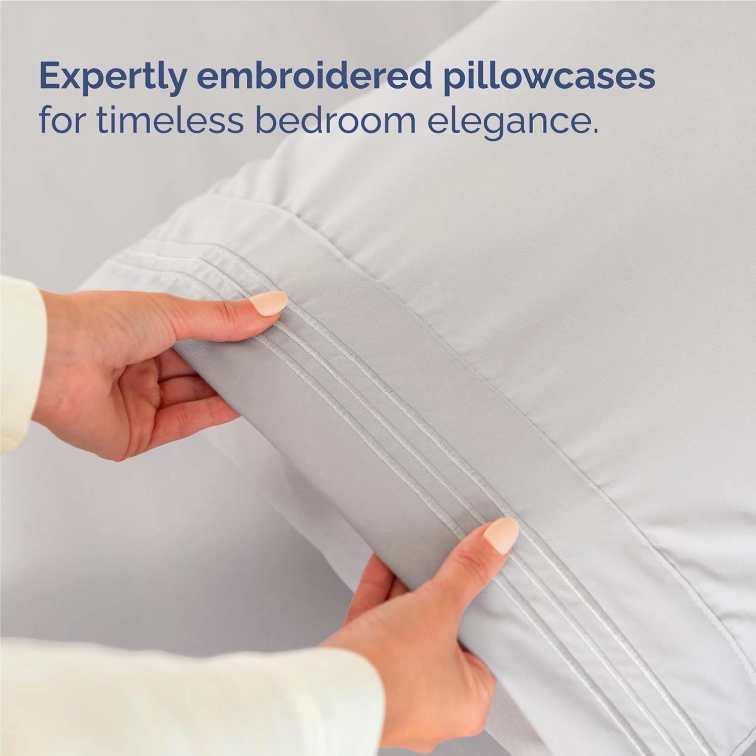 Twin XL Size 3 Piece Sheet Set - Comfy Breathable & Cooling Bed Sheets Set - Hotel Luxury Bedding for Women, Men, Kids, Teens, Boys & Girls - Deep Pockets, Soft, Wrinkle Free - Oeko-Tex - French Grey